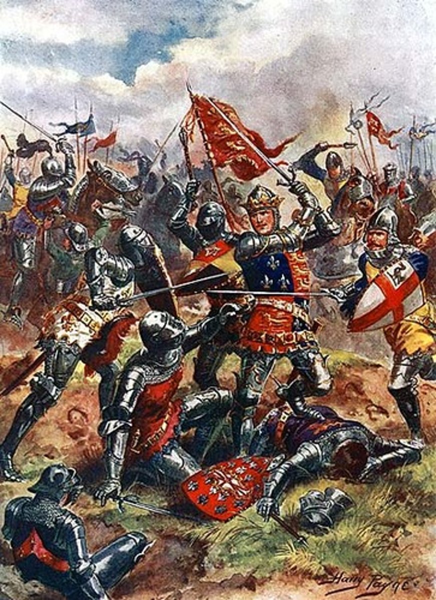 <p>Series of campaigns (wars) over the succession of the French throne, involving English and French royal families and French noble families.</p>