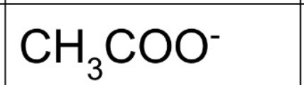 <p>CH3COO-</p>