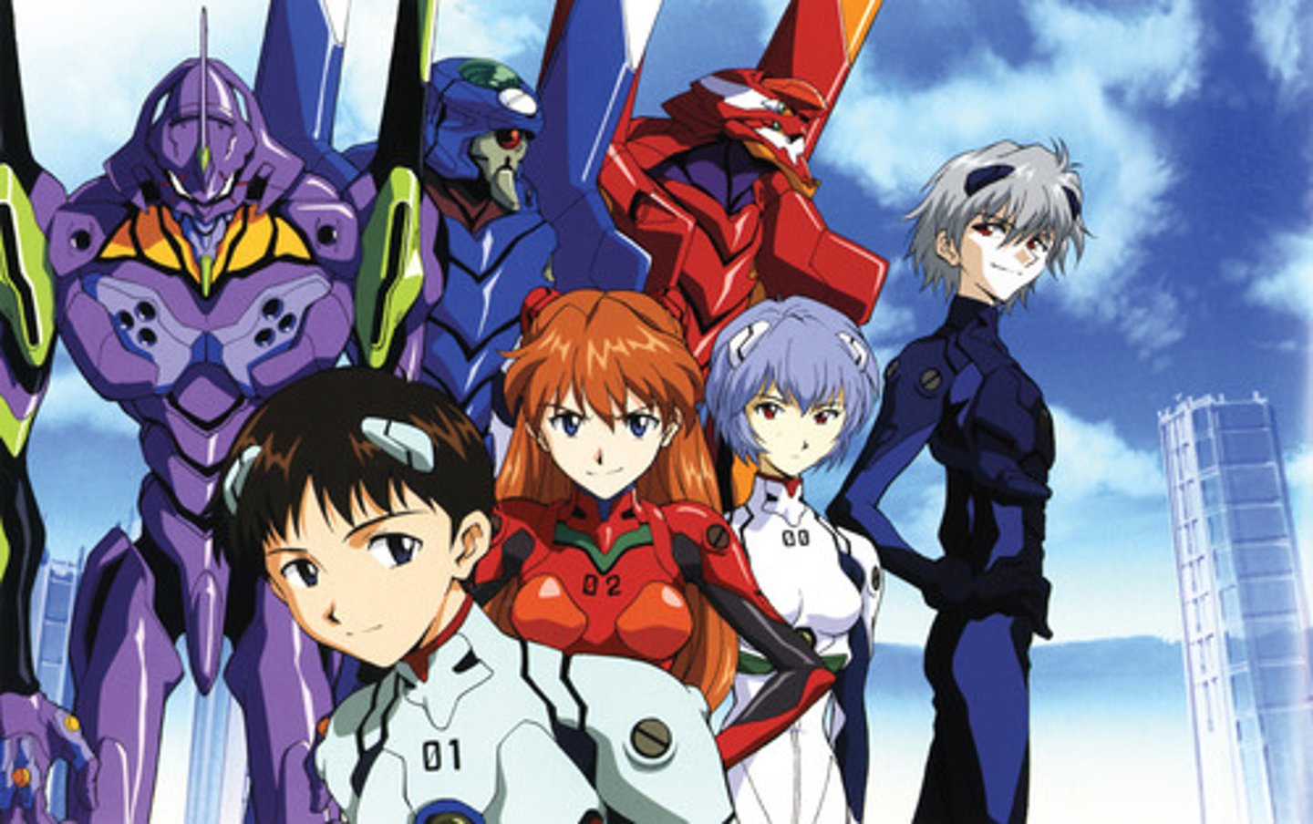 <p>-A 26 episode anime series created by Hideaki Anno developed by Studio Gainax, followed by a two-feature film project, Death &amp; Rebirth and The End of Evangelion and later, a four-part "rebuild" series of movies</p><p>-Evangelion challenged anime's boundaries, its artistic and narrative aspirations and its audiences' expectations</p>
