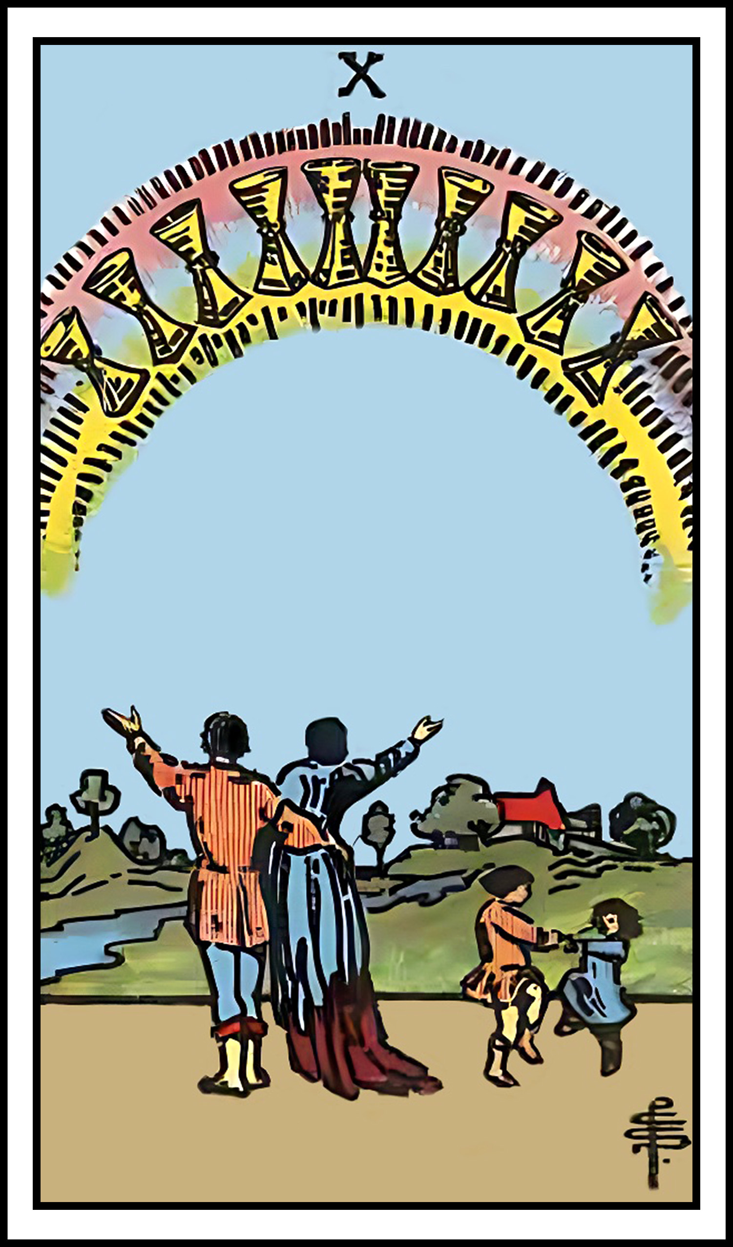 <p>10 of cups</p>