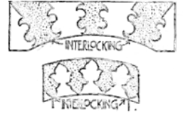 <p>Interlocking patterns used in Arches</p>