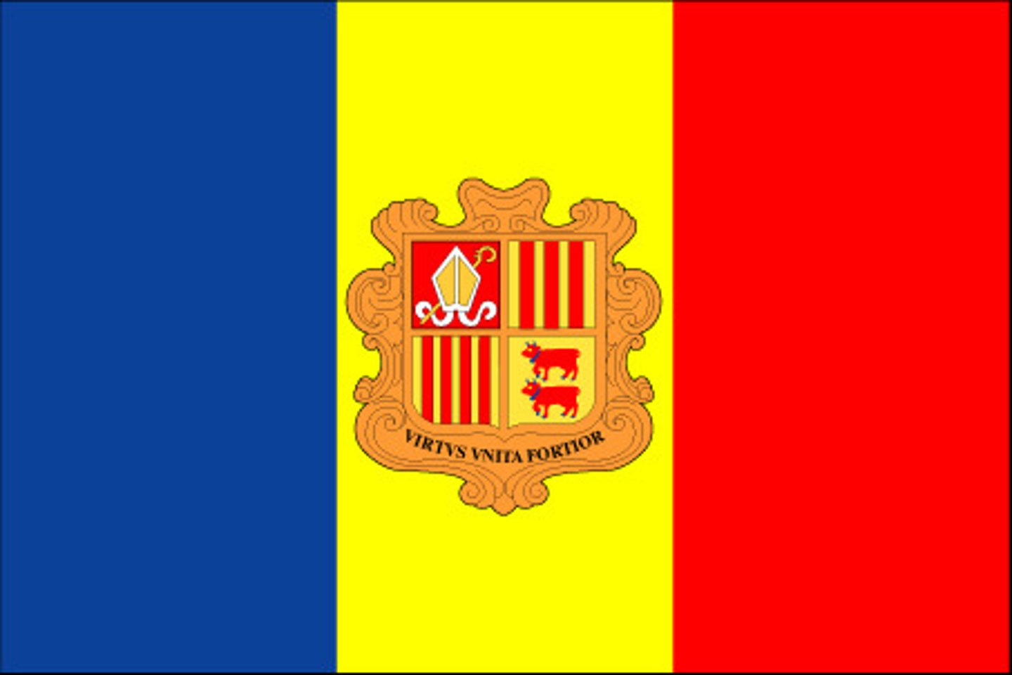 <p>This is the state flag flown on government buildings. The civil flag, flown by private citizens, omits the coat of arms. Both are official national flags.</p>