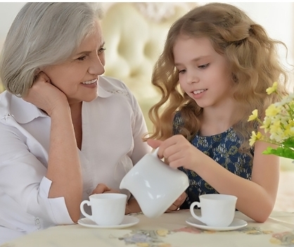 <p>Your grandson’s / granddaughter’s daughter</p><p>|ɡreɪt <span>ˈɡrændɔːtə|</span></p><p><span>Правнучка</span></p>