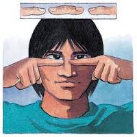 a binocular cue for perceiving depth by comparing images from the retinas in the two eyes, the brain computes distance—the greater the disparity (difference) between the two images, the closer the object.