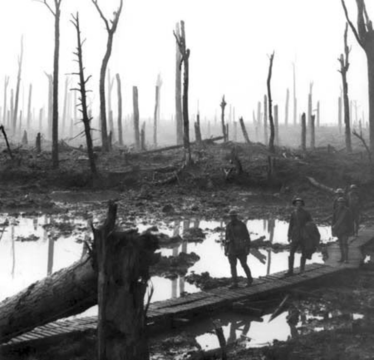 <p>One of the worst slaughters of World War I. During the summer and fall of 1917, Allied troops fought through endless rains across fields of deep mud, to capture the small town of Passchendaele in Belgium.</p>