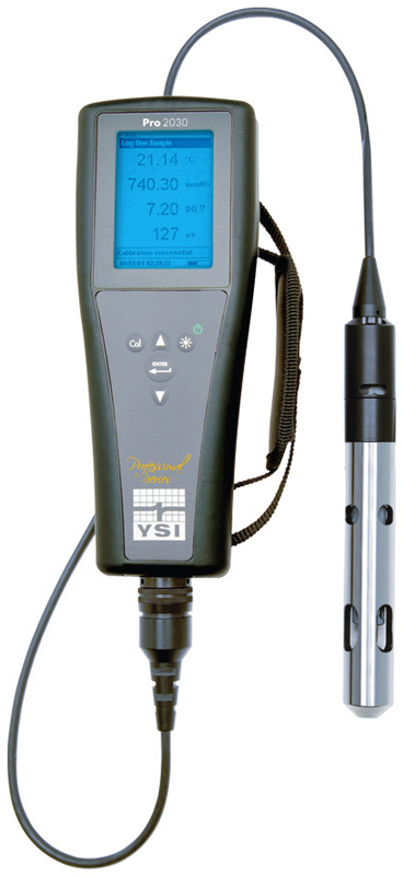 <p>used for measuring DO, pH, conductivity, temperature, and turbidity</p>