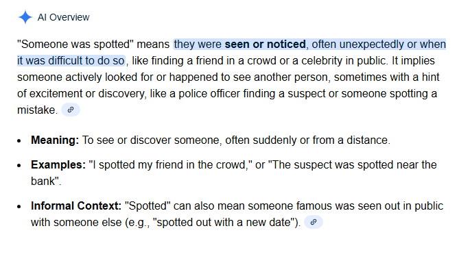 <p><span style="background-color: transparent;"><span>someone was spotted</span></span></p>