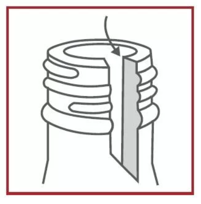 <p><strong><u>Critical Defect:</u></strong></p><p>Small ridge of glass has been formed on the sealing surface of the finish.</p>