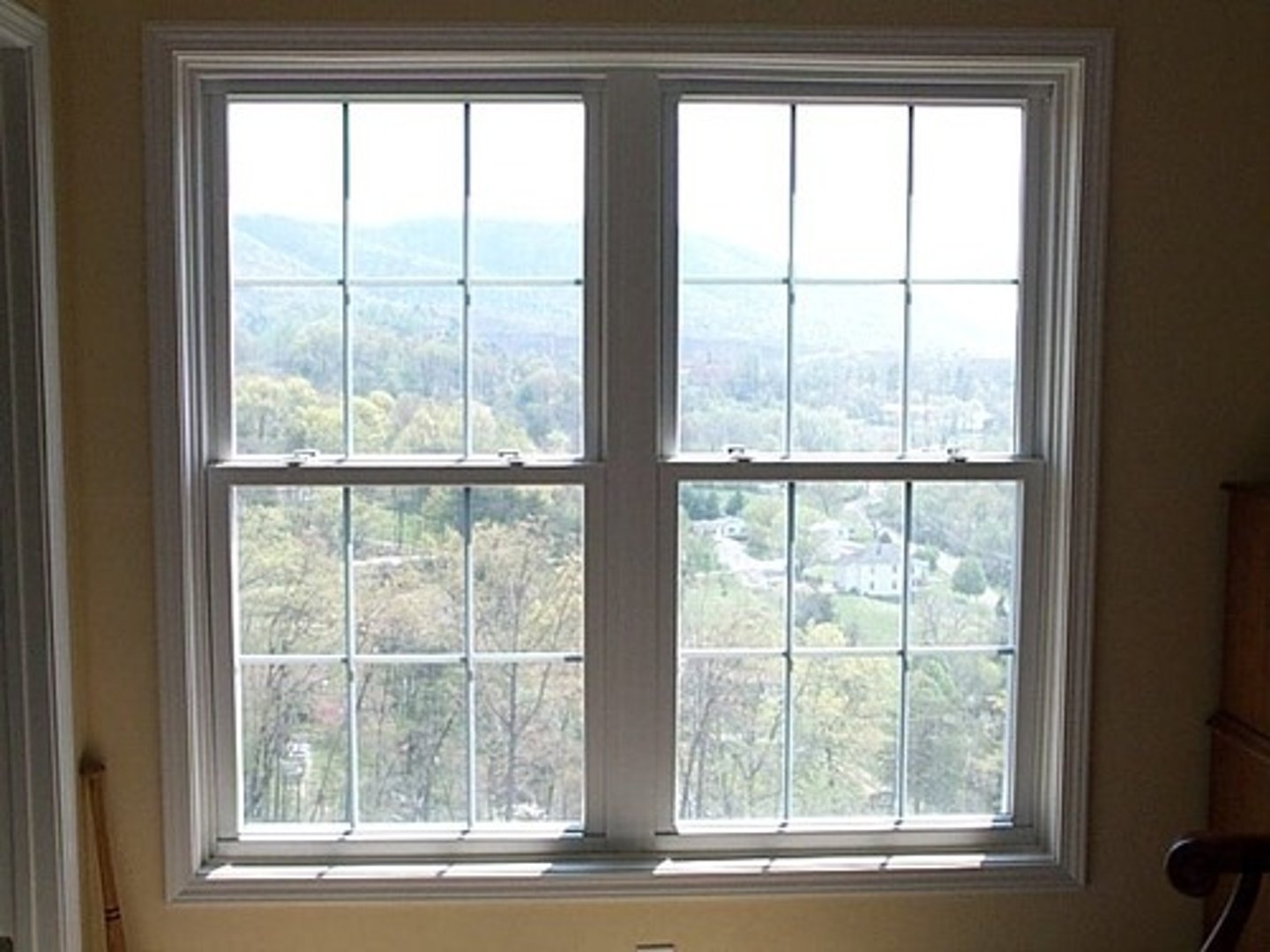 <p>Light from outside is coming inside the room through the window.</p>