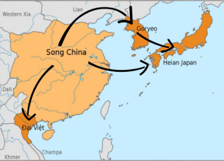 <p>Korea (Goryeo)</p><p>Japan</p><p>Vietnam (Dai Viet)</p>