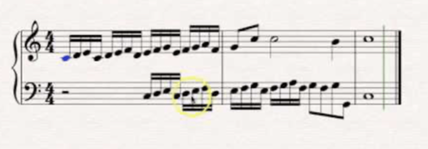 <p>the repetition of a melody in a different voice. can be played in a different pitch or changed a bit but the character remains.</p>