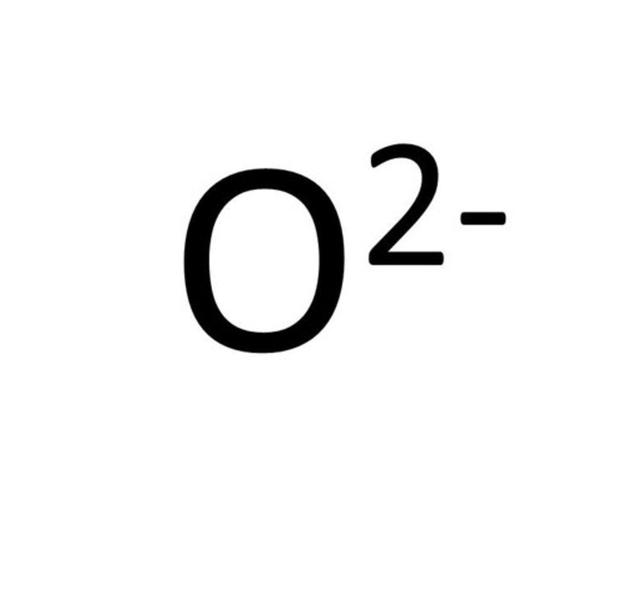 <p>O 2-</p>