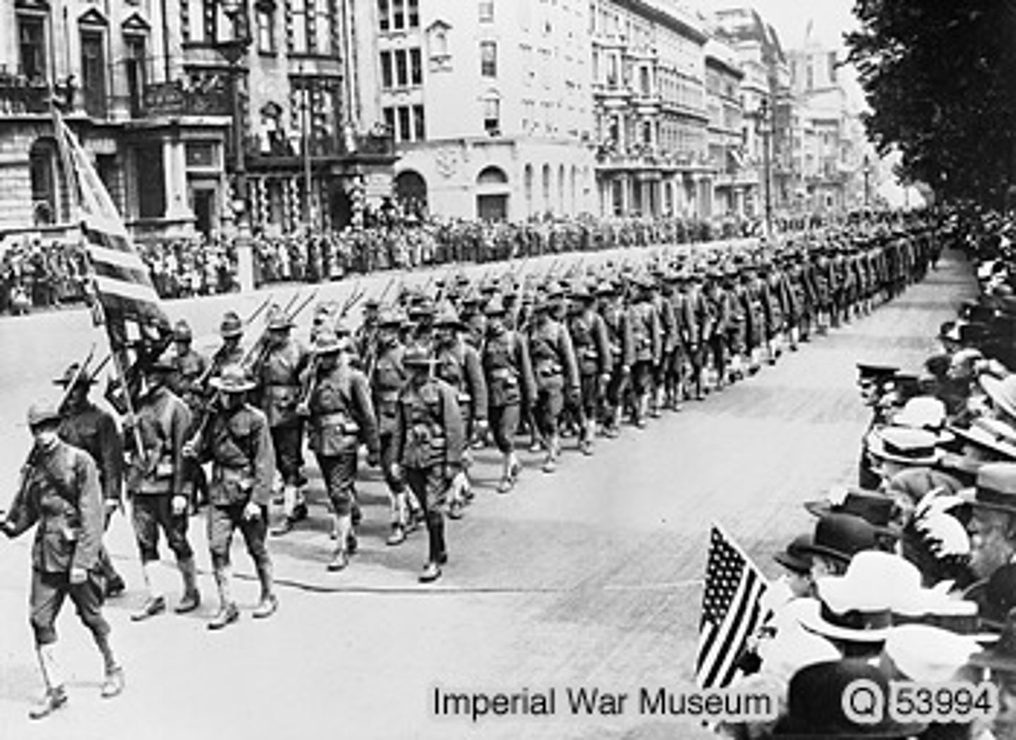 <p>The name given to the U.S. Army force deployed to Europe in World War I commanded by General John J. Pershing and composed mostly of conscripts. Because the United States entered the war so late, by the time the AEF was raised, trained, and deployed, the war was in its last year (1918). Units of the AEF fought at Cantigny in May and at Chateau Thierry and Belleau Wood in June; its major engagements were at Saint Mihiel (September 12-15) and the Meuse-Argonne (September 26-November 11).</p>