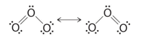 resonance structures:

*  are a group of two or more Lewis structures that collectively represent a single polyatomic species ' electronic bonding