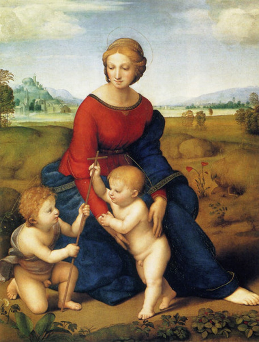 <p>Raphael, 1505-1506, high renaissance</p>