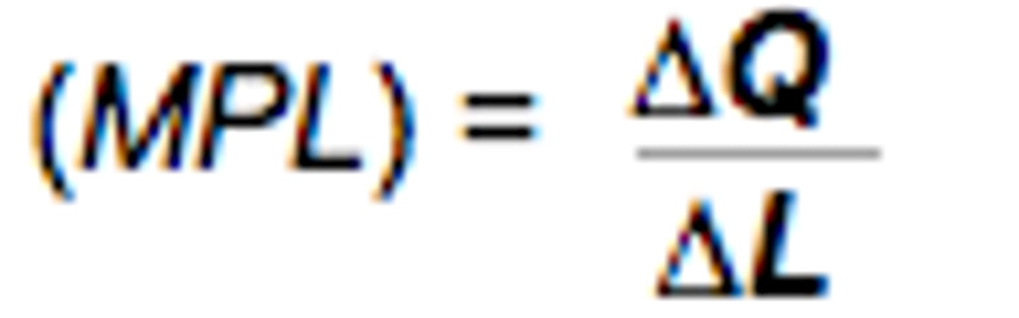 <p>The additional output that is produced by adding one more unit of labor.</p>