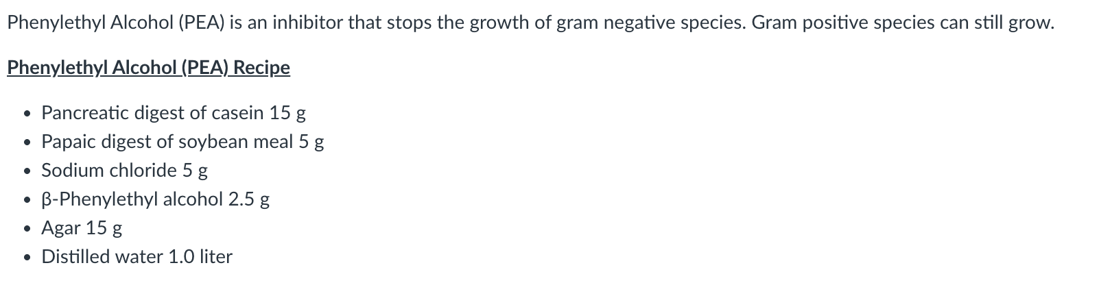 <ol><li><p><span>Is PEA rich or defined? How do you know?</span></p></li></ol><p></p>