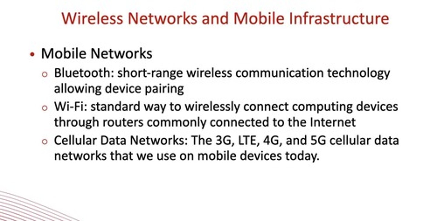 <p>Short-range wireless communication technology allowing device pairing.</p>