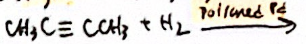 <p>Identify the main product of the reaction on ALKYNES.</p>