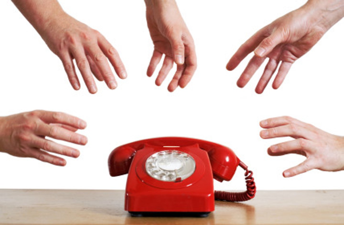 <p>to answer the telephone</p>
