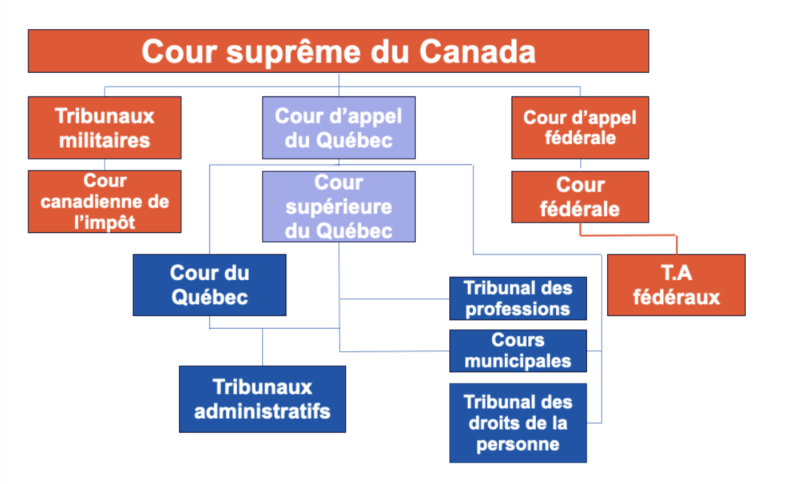<p>Juridiction de la Cour suprême du Canada. </p>