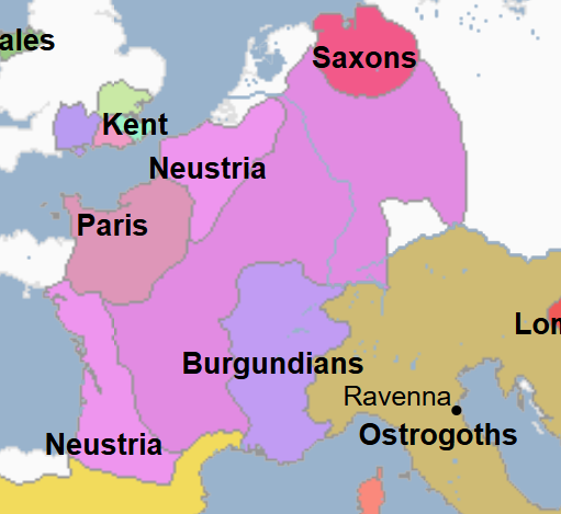 <ul><li><p>Merovingian King of the Franks at Metz and Rheims</p></li><li><p>Killed King Sigismund of Burgundy </p></li><li><p>Invaded Burgundy</p></li><li><p>Conquered Thuringia in 531 </p></li></ul><p></p>