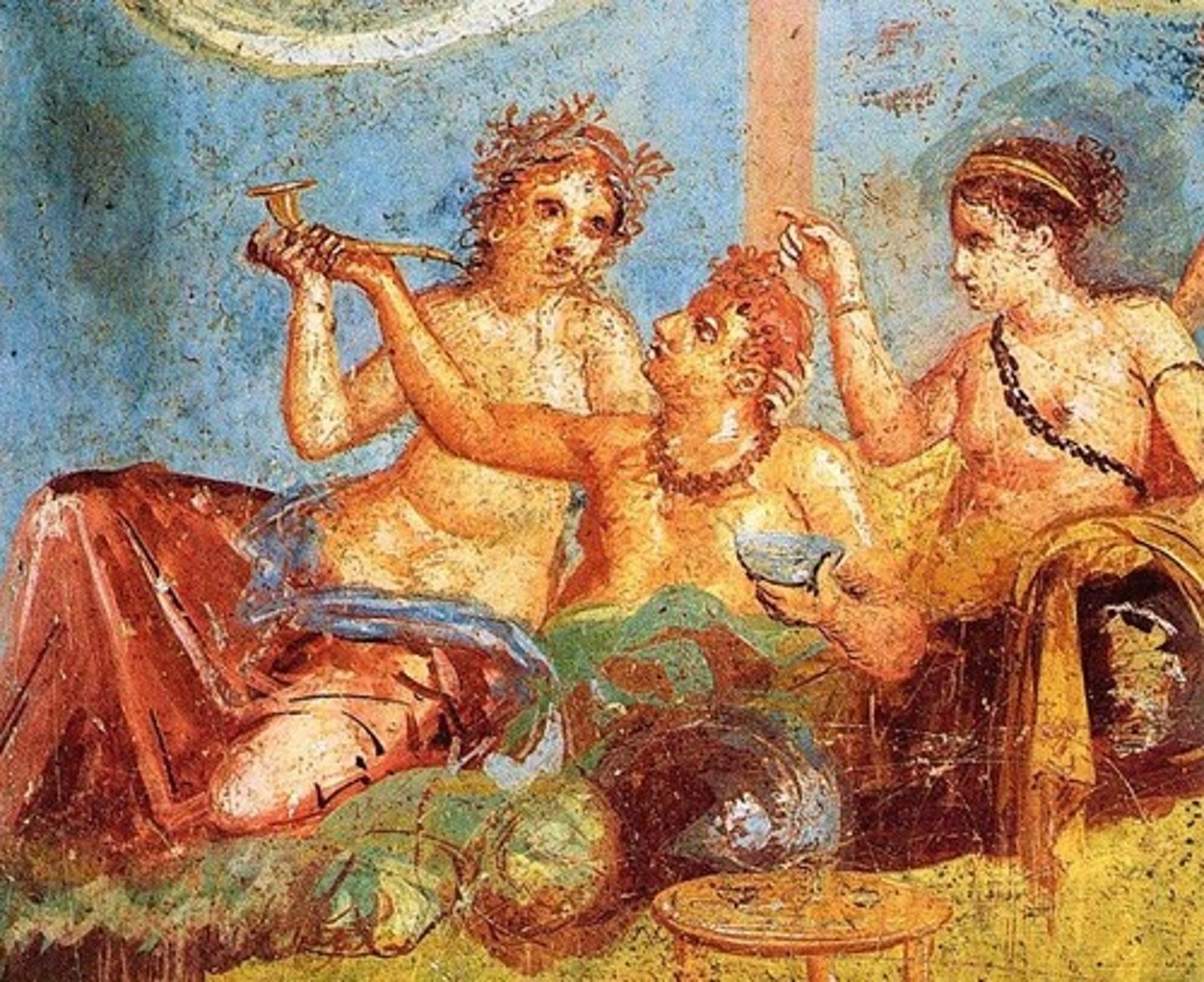 <p>A technique involving painting with dry pigment on wet plaster.</p>