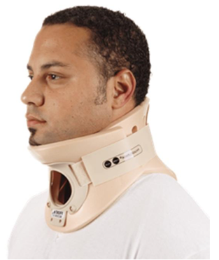 <p>what is the name and type of this cervical orthotic?</p>