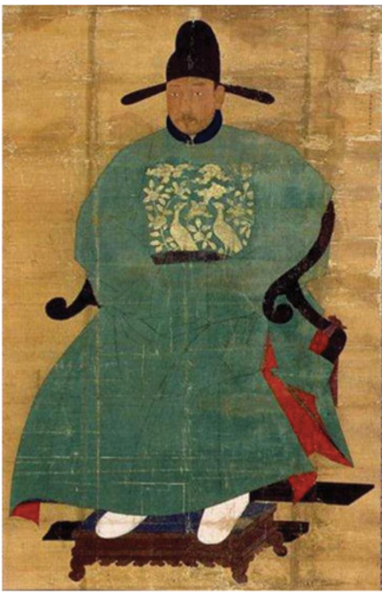 <p>Imperial Bureau of Painting</p><p>Korea</p><p>Hanging Scroll (ink and color on silk)</p><p>Meritorious portrait</p>