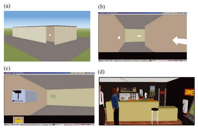 <ul><li><p>36 participants</p></li><li><p>12 Autistic, 12 controls matched on Verbal IQ, 12 on Non-verbal (”Performance”) IQ</p></li><li><p>“Desktop” VR (Cheap, Accessible</p><ul><li><p>Less problems of “cybersickness”</p></li></ul></li><li><p>PoV display, controlled by a joystick</p><ul><li><p>“Training Environment”</p></li><li><p>“Virtual Café</p></li></ul></li></ul><p></p>