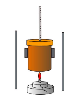 <p>measure mass of spirit burner before and after heating , volume of water and temperature change</p>