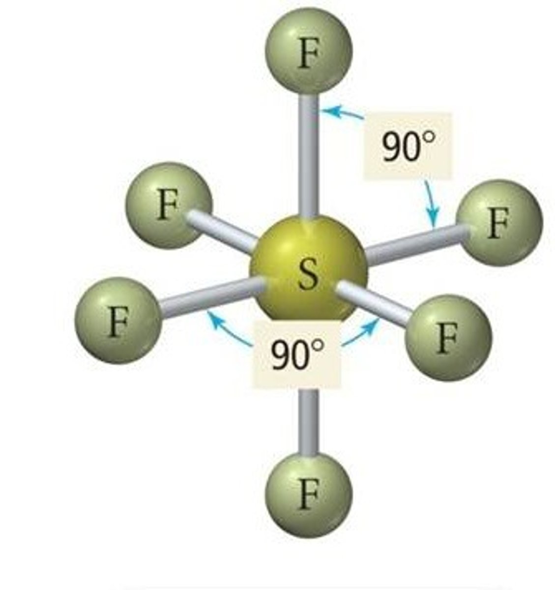<p>AB6</p><p>Example: SeF6 - Selenium hexafluoride</p>