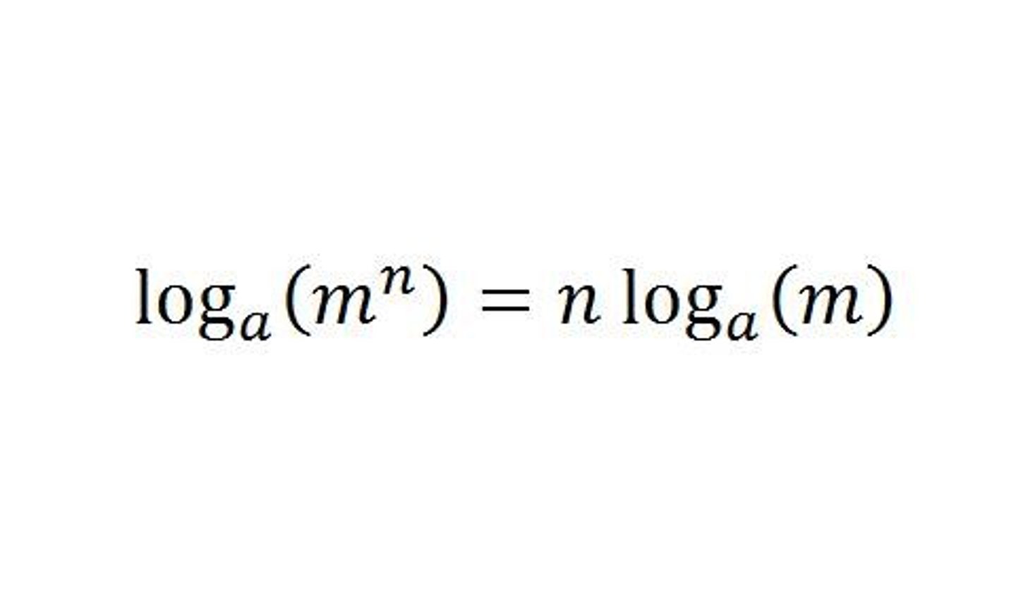 <p>logb(x^y) = y ∙ logb(x)</p>