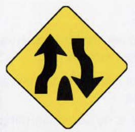 <p>Divided Highway Ends</p>
