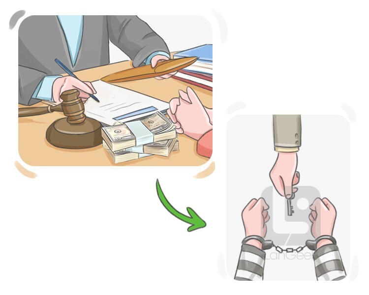 <p>pagar la fianza</p>