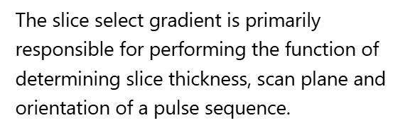 <p>D. Slice select gradient</p>