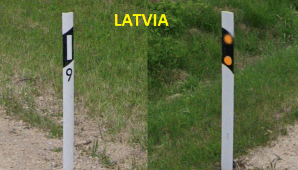 <h4 id="26ed6fdb-efa8-49d1-9bdb-289b1e60eeee" data-toc-id="26ed6fdb-efa8-49d1-9bdb-289b1e60eeee" collapsed="false" seolevelmigrated="true">Estonia</h4><ul><li><p>circular</p></li><li><p>white or orange reflector on front</p></li><li><p>white or orange circles on back</p></li></ul><p>can be confused with Latvia’s bollards</p><ul><li><p>these will be half circles</p></li><li><p>sometimes have numbers on then</p></li></ul><p></p>