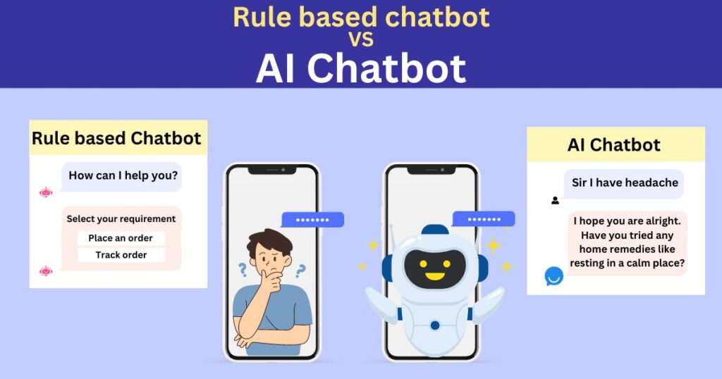 <p><em><span>Rule-based chatbots vs AI chatbots</span></em></p>