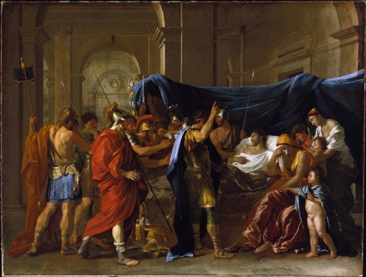<p>The French Royal academy determined who was allowed to paint, who the patrons were, and what the purpose of art was. The artists who came out of the academy had the primary task of making Louis XIV look good. Debate formed between followers of Poussin and followers of Reuben. Classical antiquity vs. brushy expression</p>
