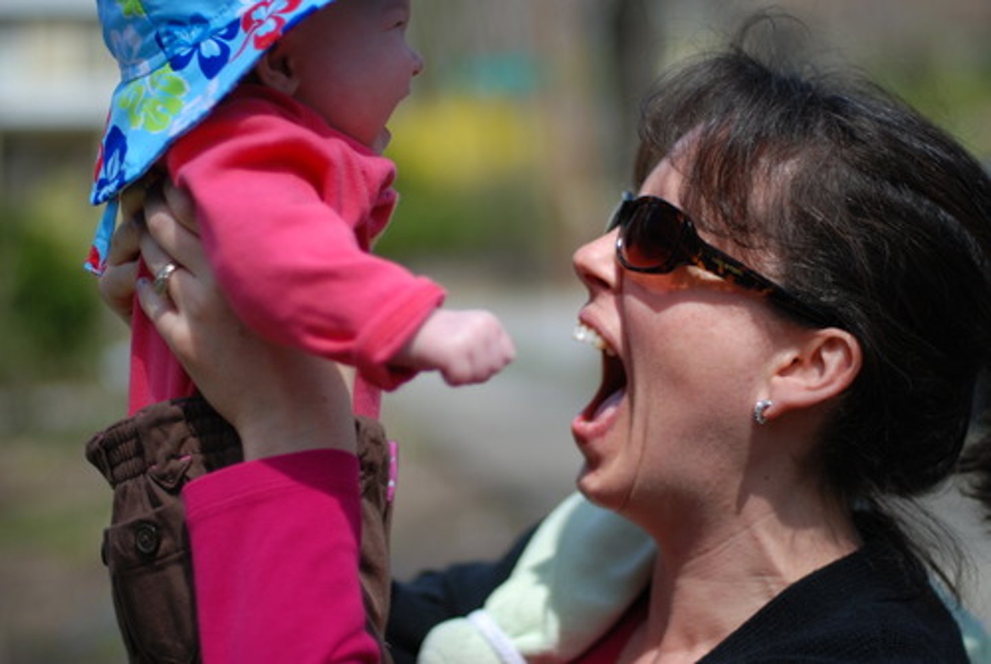 <p>the different format of speech that adults use when talking with babies that involves the use of shorter sentences with a higher, more melodious pitch.</p>