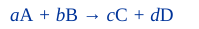 <p>General Rule for Reaction Rate Stoichiometry</p>