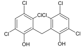 <p><strong><em>EXAMPLES OF PHENOLS</em></strong><br>- A white to <strong><em>light-tan crystalline powder </em></strong>that is insoluble in water but is soluble in alcohol and most other organic solvents<br>- As a biphenol, possesses greater potency than a monophenol<br>- Increased degree of chlorination of hexachlorophene <strong><em>increases</em></strong> its antiseptic potency further</p>