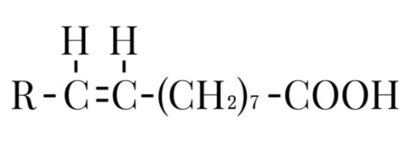 <p>double bonds in the carbon chain</p>