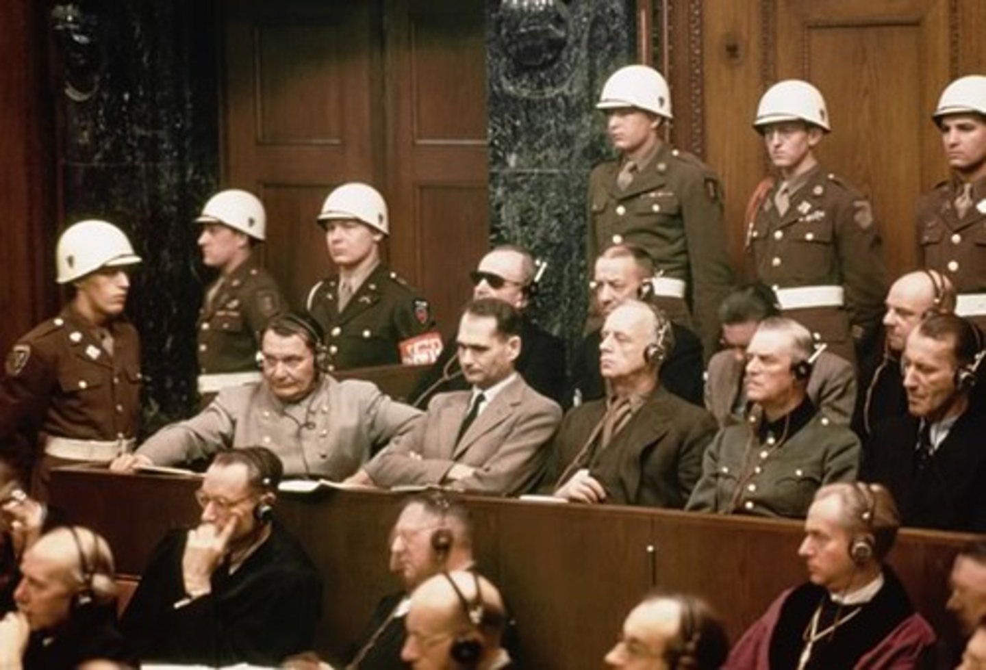 <p>A series of court proceedings held in Nuremberg, Germany, after World War II, in which Nazi leaders were tried for aggression, violations of the rules of war, and crimes against humanity.</p>