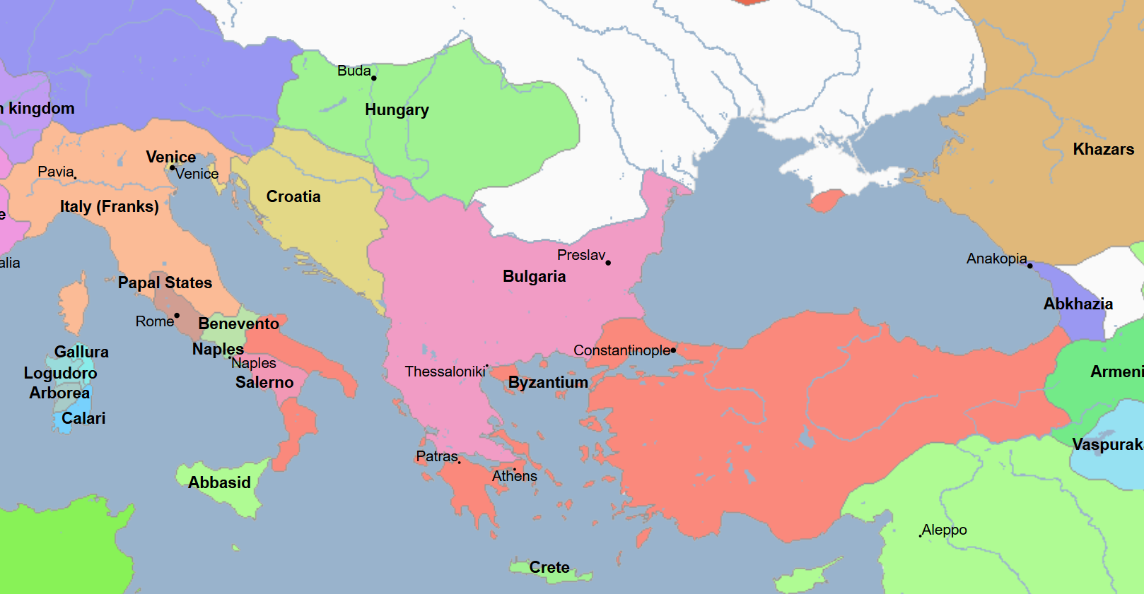 <ul><li><p>Bulgar Khan / Czar</p><ul><li><p>Master of the Balkans</p></li><li><p>Inspiration of Bulgarian power </p></li><li><p>His power rivalled and sometimes surpassed the that of the Byzantines </p></li></ul></li></ul><ul><li><p>He created an empire stretching from the Ionian Sea to the Black Sea </p></li><li><p>His military efforts include his and his empire’s having </p><ul><li><p>Invaded Thrace, but attacked by the Magyars in their rear by the Byzantines, who appealed to the Magyars for help against him and his forces; and so he made peace with them initially </p><ul><li><p>However, he allied with the nomadic Pechenegs afterwards and they forced the Magyars across the Danube River, getting them out of the way and being able to defeat the Byzantines decisively and exact tribute from them </p></li></ul></li><li><p>Invaded the Byzantine Empire but was stopped at the walls of Constantinople, provoked by the Byzantines' failure to pay their annual tribute via their Emperor Alexander </p><ul><li><p>There, he obtained major concessions from Nikolas Mystikos, the Patriarch of Constantinople at the time </p></li></ul></li><li><p>Invaded the Byzantine Empire a second time and was halted again by the walls of Constantinople </p></li><li><p>Defeated the Serbs, allies of the Byzantine Empire</p></li><li><p>Been defeated by the Croats, also allies of the Byzantine Empire </p></li><li><p>Played Constantinople at its own game in order to establish Bulgaria’s importance, mixing </p><ul><li><p>Military might</p></li><li><p>Diplomatic intrigue</p></li><li><p>Expanding a commercial empire </p></li></ul></li></ul></li></ul><ul><li><p>He established a new capital for the Bulgarian Empire at Great Preslav, which was known for imitating Byzantine pomp </p></li><li><p>He established the Bulgarian Orthodox Church after abandoning the Western (Roman Catholic) Church </p></li><li><p>He was quite cultured, having encouraged both Greek and home-grown Slavonic literature </p></li><li><p>He died of a heart attack</p><ul><li><p>His death marked the end of the Byzantine-Bulgarian War </p></li></ul></li></ul><p></p>