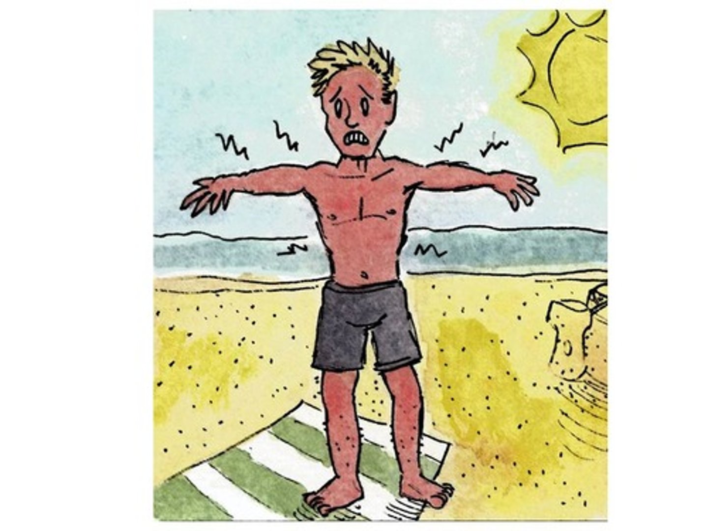 <p>sunburn, actinic dermatitis, actinocutitis, actinodermatitis</p>