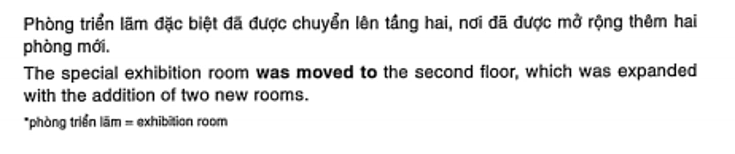 <p>A được chuyển tới B</p>