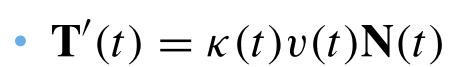 <p>T’(t) = k(t) <em>* </em>v(t) * N(t)</p>