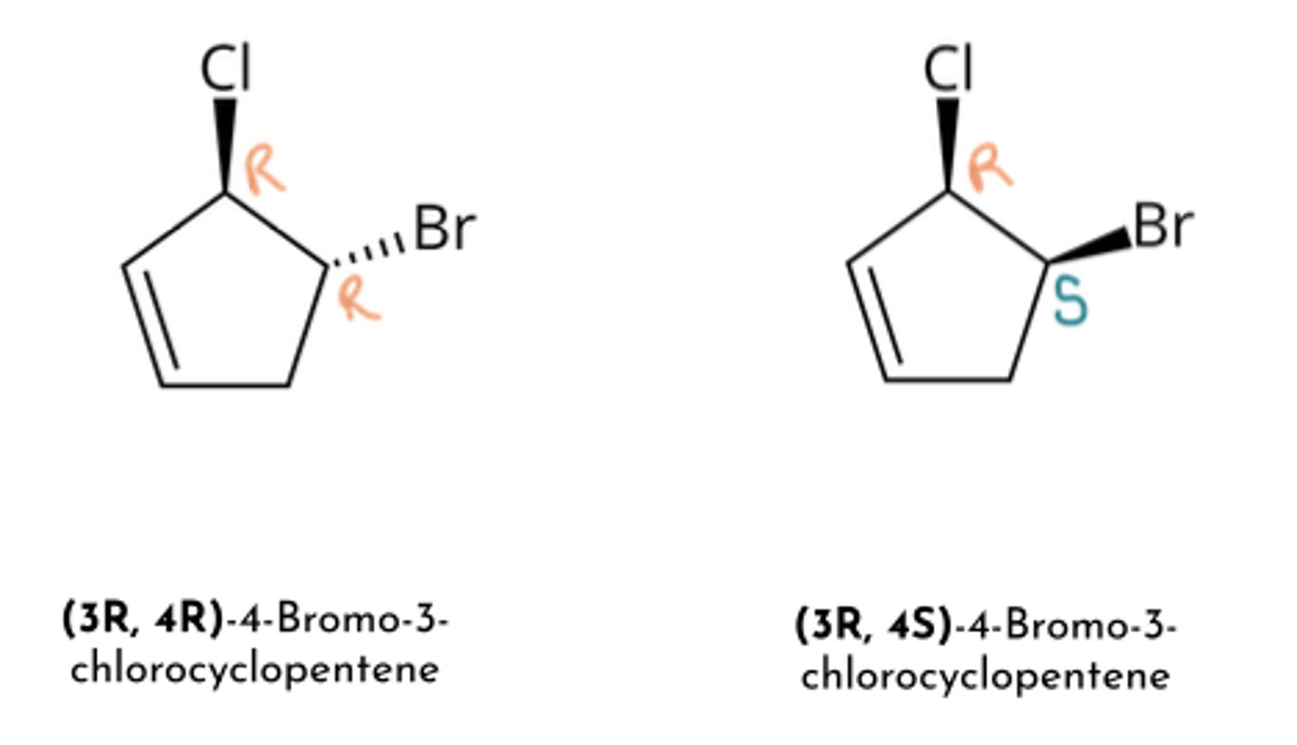 <p>➤Stereoisomers, <strong>NOT</strong> mirror images</p><p>➤ <strong>At least one</strong>, but <strong>NOT ALL</strong> chiral centers flipped</p>