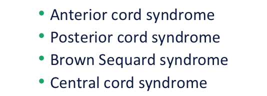 <p>Are these incomplete or complete SC injuries?</p>